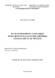 Summary of doctoral dissertation: Wave Overtopping at sea dikes with crown-walls in the northern coastal delta of Vietnam