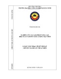 Luận văn Thạc sĩ Kỹ thuật điện: Nghiên cứu các giải pháp nâng cao hiệu suất tấm pin năng lượng mặt trời