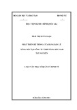 Luận văn Thạc sĩ Quản lý kinh tế: Phát triển hệ thống cửa hàng bán lẻ xăng dầu tại Công ty TNHH Xăng dầu Nam Tây Nguyên