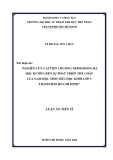Luận án Tiến sĩ Giáo dục học: Nghiên cứu cải tiến chương trình bóng đá học đường đến sự phát triển thể chất của nam học sinh Tiểu học khối lớp 3 Thành phố Hồ Chí Minh