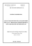 Tóm tắt Luận văn Thạc sĩ Quản lý công: Quản lý nhà nước đối với các doanh nghiệp nhỏ và vừa trên địa bàn tỉnh Bolykhamxay, Nước cộng hòa dân chủ nhân dân Lào