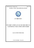 Luận án Tiến sĩ Dược học: Tổng hợp và thiết lập tạp chất đối chiếu của allopurinol sử dụng trong kiểm nghiệm