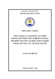 Luận án Tiến sĩ Y tế công cộng: Thực trạng và giải pháp can thiệp nhằm giảm thiểu một số bệnh ngoài da phổ biến ở người lao động nông nghiệp thuộc dân tộc Tày tại Thái Nguyên