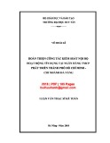 Luận văn Thạc sĩ Kế toán: Hoàn thiện công tác kiểm soát nội bộ hoạt động tín dụng tại Ngân hàng TMCP Phát triển thành phố Hồ Chí Minh - Chi nhánh Đà Nẵng