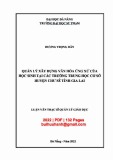 Luận văn Thạc sĩ Quản lý giáo dục: Quản lý xây dựng văn hóa ứng xử của học sinh tại các trường trung học cơ sở huyện Chư Sê tỉnh Gia Lai