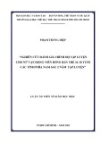 Luận án Tiến sĩ Giáo dục học: Nghiên cứu đánh giá trình độ tập luyện cho nữ vận động viên bóng bàn trẻ 16-18 tuổi các tỉnh phía Nam sau 2 năm tập luyện
