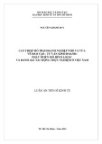 Luận án Tiến sĩ Kinh tế: Can thiệp hỗ trợ doanh nghiệp nhỏ và vừa về đào tạo - tư vấn kinh doanh: Phát triển mô hình logic và đánh giá tác động thực nghiệm ở Việt Nam