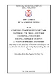 Đề tài nghiên cứu khoa học cấp trường: Compiling teaching supplementary materials for cross – cultural communication course for english major students at vietnam maritime university