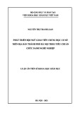 Luận án Tiến sĩ Khoa học giáo dục: Phát triển đôi ngũ giáo viên trung học cơ sở trên địa bàn thành phố Hà Nội theo tiêu chuẩn chức danh nghề nghiệp