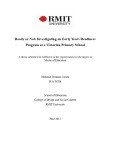 Master's thesis of Education: Ready or not: investigating an early years readiness program at a Victorian primary school