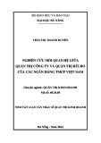 Tóm tắt luận văn Thạc sĩ Quản trị kinh doanh: Nghiên cứu mối quan hệ giữa quản trị công ty và quản trị rủi ro của các ngân hàng TMCP Việt Nam