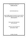 Tóm tắt luận văn Thạc sĩ Kinh tế: Hoàn thiện công tác quản lý nhà nước về đất đai trên địa bàn huyện Đăk G'Long, tỉnh Đắk Nông