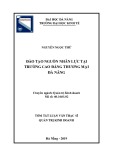 Tóm tắt luận văn Thạc sĩ Quản trị kinh doanh: Đào tạo nguồn nhân lực tại trường Cao đẳng Thương mại Đà Nẵng