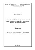 Tóm tắt Luận án Tiến sĩ Lâm nghiệp: Nghiên cứu cấu trúc rừng lá rộng thường xanh và tính đa dạng thực vật thân gỗ tại Vườn Quốc gia Phia Oắc - Phia Đén tỉnh Cao Bằng