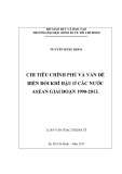 Luận văn Thạc sĩ Kinh tế: Chi tiêu chính phủ và vấn đề biến đổi khí hậu ở các nước ASEAN giai đoạn 1990-2013