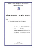 Báo cáo thực tập tốt nghiệp: Kỹ năng hình chính văn phòng