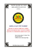 Khóa luận Tốt nghiệp: Hoàn thiện quy trình kiểm toán khoản mục Tài sản cố định tại Công ty TNHH Hãng Kiểm toán AASC