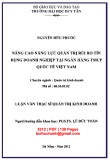 Luận văn Thạc sĩ Quản trị kinh doanh: Nâng cao năng lực quản trị rủi ro tín dụng doanh nghiệp tại Ngân hàng TMCP Quốc tế Việt Nam
