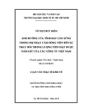Luận văn Thạc sĩ Kinh tế: Ảnh hưởng của tính bất cân xứng trong độ nhạy cảm dòng tiền đến sự thay đổi trong lượng tiền mặt được nắm giữ của các công ty Việt Nam