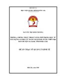 Luận văn Thạc sĩ Quản lý kinh tế: Phòng, chống thất thoát lãng phi trong đầu tư xây dựng cơ bản từ ngân sách Nhà nước trên địa bàn huyện Ea Kar, tỉnh Đăk Lăk