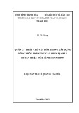 Luận văn Thạc sĩ Quản lý văn hóa: Quản lý thiết chế văn hóa trong xây dựng nông thôn mới nâng cao trên địa bàn huyện Thiệu Hóa, tỉnh Thanh Hóa