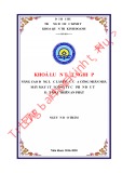 Khóa luận tốt nghiệp Quản trị kinh doanh: Nâng cao động lực làm việc của công nhân nhà máy May 1 tại Công ty Cổ phần Đầu tư Dệt may Thiên An Phát