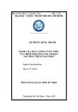 Tóm tắt Luận án Tiến sĩ Y học: Đánh giá chất lượng cuộc sống của bệnh nhân bất sản âm đạo sau phẫu thuật Davydov