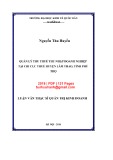 Luận văn Thạc sĩ Quản trị kinh doanh: Quản lý thu thuế thu nhập doanh nghiệp tại Chi cục Thuế huyện Lâm Thao, tỉnh Phú Thọ