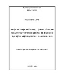 Khóa luận tốt nghiệp ngành Y đa khoa: Nhận xét đặc điểm bộc lộ PD-L1 ở bệnh nhân ung thư phổi không tế bào nhỏ tại Bệnh viện Bạch Mai năm 2018 – 2019
