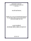 Luận án Tiến sĩ Hệ thống thông tin quản lý: Nghiên cứu các yếu tố ảnh hưởng đến hiệu quả của hệ thống thông tin quản lý logistics cho doanh nghiệp Việt Nam