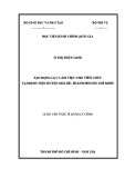 Luận văn Thạc sĩ Quản lý công: Tạo động lực làm việc cho viên chức tại Bệnh viện huyện Nhà Bè, Thành phố Hồ Chí Minh