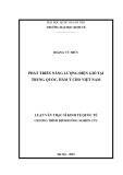 Luận văn Thạc sĩ Kinh tế quốc tế: Phát triển năng lượng điện gió tại Trung Quốc, hàm ý cho Việt Nam