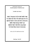 Khóa luận tốt nghiệp ngành Dược: Thực trạng tuân thủ điều trị và một số yếu tố liên quan của bệnh nhân tăng huyết áp đang điều trị ngoại trú tại bệnh viện Trường Đại học Võ Trường Toản năm 2021