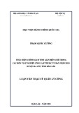 Luận văn Thạc sĩ Quản lý công: Thực hiện chính sách tinh giản biên chế trong các đơn vị sự nghiệp công lập thuộc Ủy ban nhân dân huyện Ea Súp, tỉnh Đắk Lắk