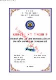 Khóa luận tốt nghiệp Quản trị kinh doanh: Đánh giá năng lực cạnh tranh của công ty bảo hiểm Hanwhalife chi nhánh Huế