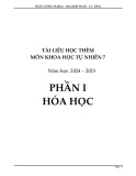 Tài liệu môn Khoa học tự nhiên lớp 7 học kì 1 năm 2024-2025