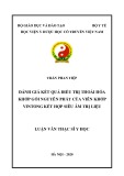 Luận văn Thạc sĩ Y học: Đánh giá kết quả điều trị thoái hóa khớp gối nguyên phát của viên khớp VINTONG kết hợp siêu âm trị liệu