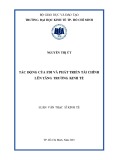 Luận văn Thạc sĩ Kinh tế: Tác động của FDI và phát triển tài chính lên tăng trưởng kinh tế