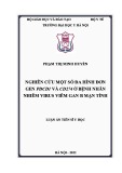 Luận án Tiến sĩ Y học: Nghiên cứu một số đa hình đơn gen PDCD1 và CD274 ở bệnh nhân nhiễm virus viêm gan B mạn tính