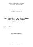Tóm tắt Luận án Tiến sĩ Kỹ thuật viễn thông: Nâng cao hiệu quả kỹ thuật watermarking thiếu thông tin tiên nghiệm cho ảnh y tế và ảnh đa kênh