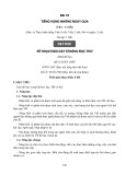 Kế hoạch bài dạy Ngữ văn 9 - Bài 10: Tiếng vọng những ngày qua (Sách Chân trời sáng tạo)