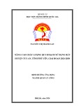Đề án tốt nghiệp: Nâng cao chất lượng quy hoạch sử dụng đất huyện Tuy An, tỉnh Phú Yên, giai đoạn 2024-2030