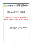 Khóa luận tốt nghiệp: Giải pháp nâng cao chất lượng dịch vụ tại bộ phận lễ tân tại khách sạn Oscar Sài Gòn