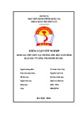 Khóa luận tốt nghiệp: Đánh giá viên chức tại Trường Tiểu học Xuân Đỉnh, quận Bắc Từ Liêm, thành phố Hà Nội