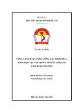 Đề án tốt nghiệp Tài chính Ngân hàng: Nâng cao chất lượng công tác tham mưu, tổng hợp tại Văn phòng Tỉnh ủy Đắk Lắk giai đoạn 2024-2030