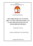 Đề án ngành Luật Hiến pháp và Luật Hành chính: Thực hiện pháp luật về chứng thực, từ thực tiễn hoạt động của UBND quận Gò Vấp, TP.HCM