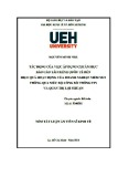 Tóm tắt Luận án Tiến sĩ Kinh tế: Tác động của việc áp dụng IFRS đến hiệu quả hoạt động của doanh nghiệp niêm yết thông qua mức độ công bố thông tin và quản trị lợi nhuận
