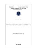 Luận văn Thạc sĩ Sinh học: Nghiên cứu một số đặc tính sinh học của vi khuẩn có lợi sinh trưởng trong môi trường chứa tảo