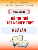 Đề thi thử tốt nghiệp THPT môn Ngữ văn năm 2025 có đáp án - Trường THPT Ngô Gia Tự, Phú Yên