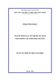 Luận án Tiến sĩ Việt Nam học: Nguồn nhân lực nữ trong du lịch cộng đồng tại tỉnh Thái Nguyên